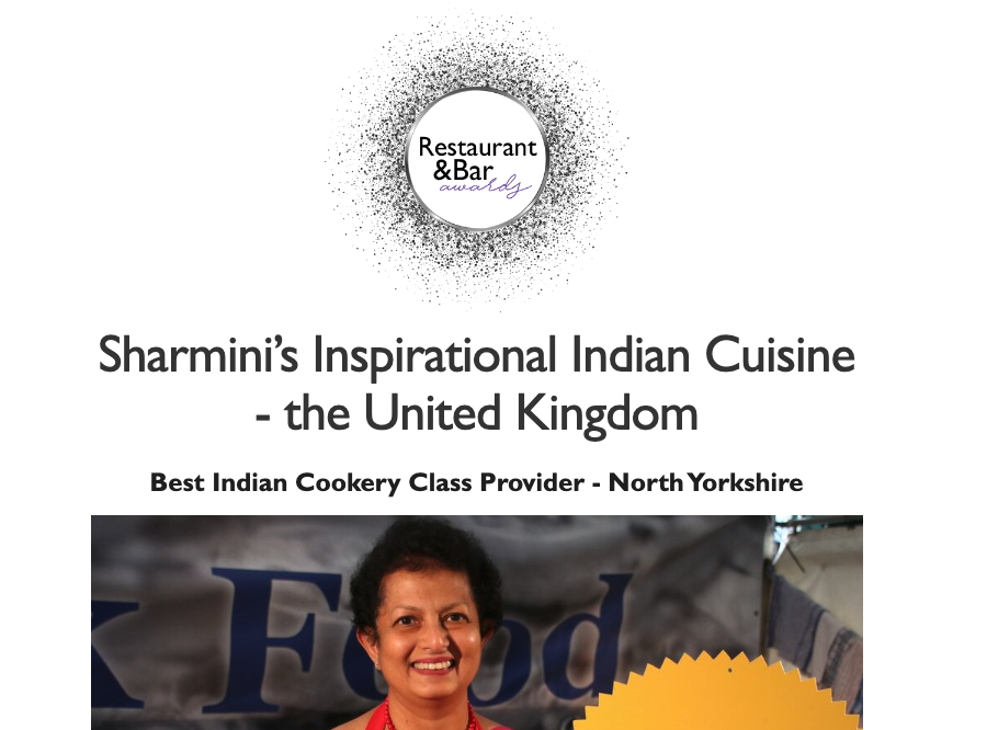 Best Indian Cookery Class Provider - North Yorkshire
